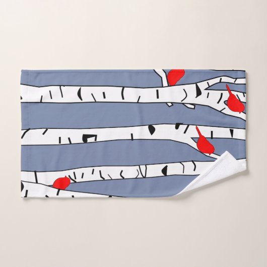 Berken en Vogels Bad Handdoek (Handdoek)