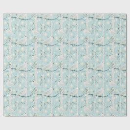 Berken Glans Vogels Cadeaupapier