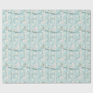 Berken Glans Vogels Cadeaupapier