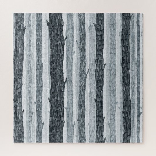 Berken hout bomen, naadloze achtergrond patroon. legpuzzel (Verticaal)