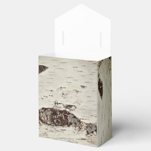 Berken hout bruiloft geschenkdozen bedankdoosjes (Geopend)