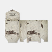 Berken hout bruiloft geschenkdozen bedankdoosjes (Uitgevouwen)