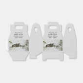 Berken Hout Natuur Bruiloft Favor Dozen Bedankdoosjes (Uitgevouwen)