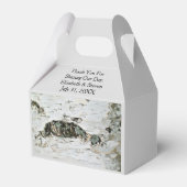 Berken Hout Natuur Bruiloft Favor Dozen Bedankdoosjes (Voorkant Zijde)