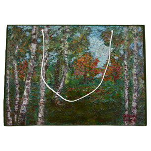 Berken in een bos (door Kimon Loghi) Groot Cadeauzakje