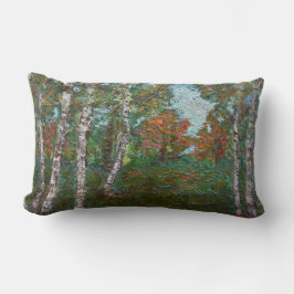 Berken in een bos (door Kimon Loghi) Kussen