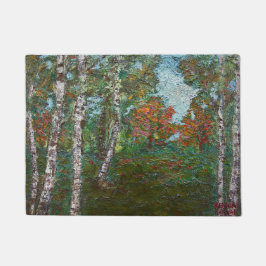 Berken in een Roemeens bos (Kimon Loghi) Deurmat