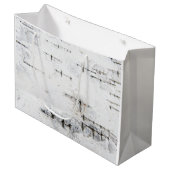 Berken schors patroon Gift Bag Groot Cadeauzakje (Voorkant Gekanteld)