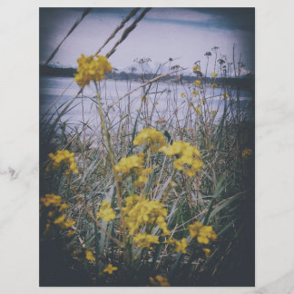 berkenbaai bloemen scrapbook papier vel