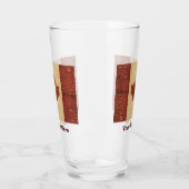 Berkenbast Canadese Vlag Glas (Links)