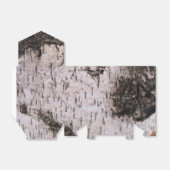Berkenbast - houttextuur natuur foto bedankdoosjes (Uitgevouwen)