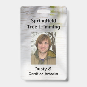 Berkenbast Rustieke Natuur Maatwerk Badge
