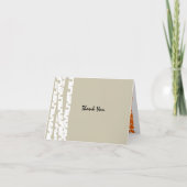 Berkenbomen Bedankt Opmerking (Voorkant)