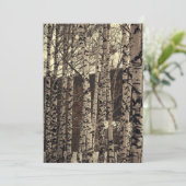 Berkenbomen Bos Natuur Kaart (Staand voorkant)