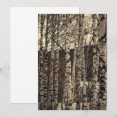 Berkenbomen Bos Natuur Kaart (Voorkant / Achterkant)