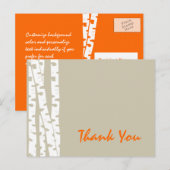 Berkenbomen Dank u Briefkaart (Voorkant / Achterkant)