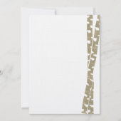 Berkenbomen en Burlap Vrijgezellenfeest Kaart (Achterkant)