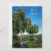 BERKENBOMEN IN TUSCANE KAART (Voorkant)