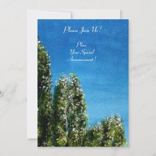 BERKENBOMEN IN TUSCANE KAART (Achterkant)