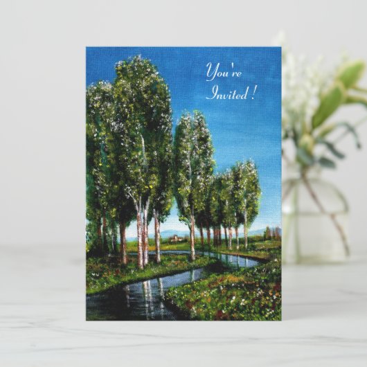 BERKENBOMEN IN TUSCANIE KAART (Staand voorkant)