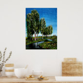 BERKENBOMEN IN TUSCANIE POSTER (Keuken)