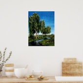 BERKENBOMEN IN TUSCANIE POSTER (Keuken)