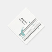 Berkenbomen met herten Baby shower Servet (Hoek)