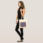 Berkenbomen met vallende sneeuw tote bag (Voorkant (model))
