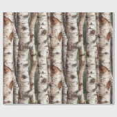 Berkenbomen Natuur Aquarel  Cadeaupapier (Vlak)