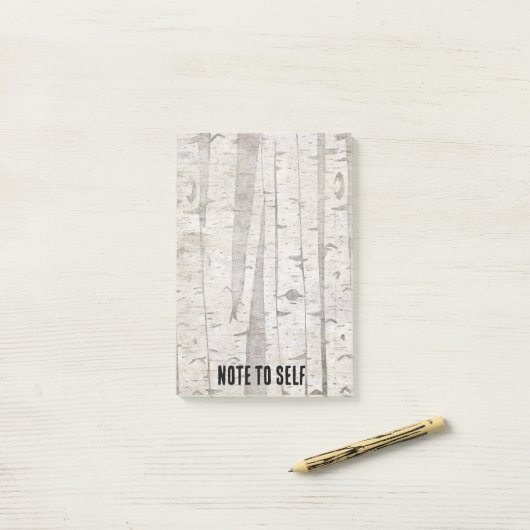 Berkenbomen Post-it® Notes (Op bureau)