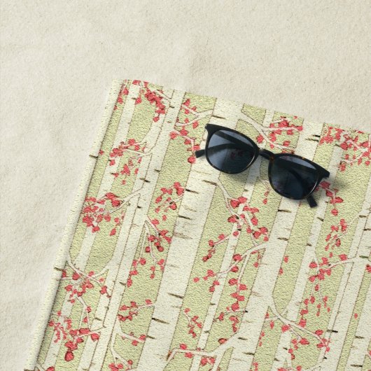 berkenbomen  strandlaken (In situ)