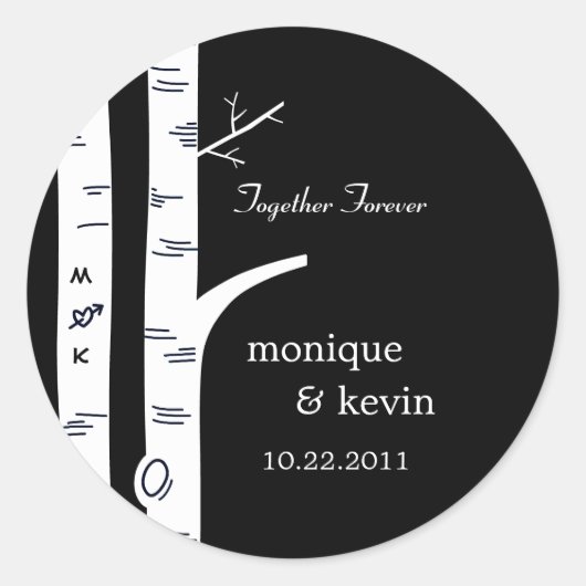 Berkenbomen zijn gunstig voor Stickers / envelop a (Voorkant)