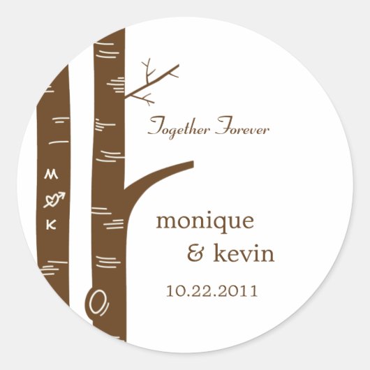 Berkenbomen zijn gunstig voor Stickers of envelopz (Voorkant)