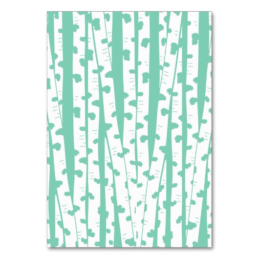 Berkenbomen Zittende Kaart (Achterkant)