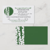 Berkenboom Benoemingskaart Afsprakenkaartje (Voorkant / Achterkant)