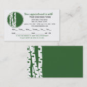 Berkenboom Benoemingskaart Afsprakenkaartje (Voorkant / Achterkant)