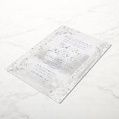 Berkenboom bos bruiloft folie uitnodiging (Gedraaid)