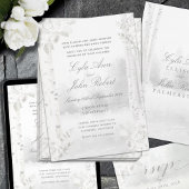 Berkenboom bos bruiloft kaart