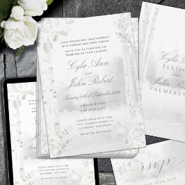 Berkenboom bos bruiloft kaart