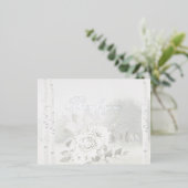 Berkenboom bos chuppah bruiloft dank u kaart (Staand Voorkant)