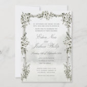 Berkenboom bos chuppah bruiloft kaart (Voorkant)