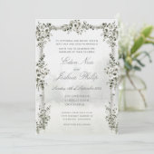 Berkenboom bos chuppah bruiloft kaart (Staand voorkant)