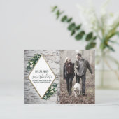 Berkenboom Botanische bruiloft Save the Date Kaart (Staand voorkant)