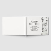 Berkenboom en gesneden hart rustieke Waterverf Gastenboek (Volledig)