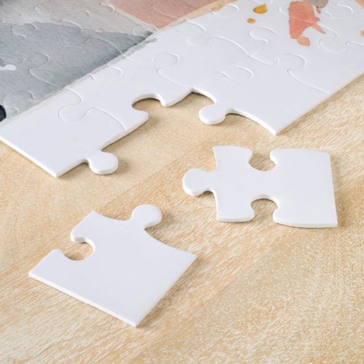 Berkenboom en kardinalen Puzzel Legpuzzel (Zijkant)