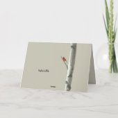 Berkenboom en rode kardinalen bedankt (Achterkant)