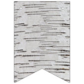 Berkenboom hart initialen rustieke bruiloft banner (Eerste vlag)