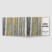 Berkenboom hart initialen rustieke bruiloft gastenboek (Volledig)