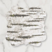 Berkenboom hart rustiek dank u bedankjes labels (Achterkant)