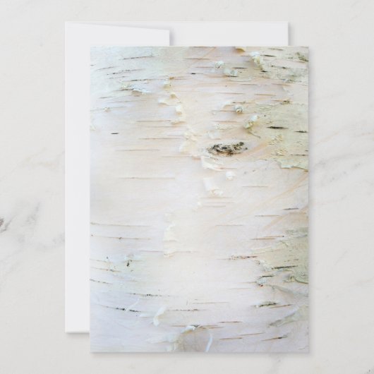 Berkenboom hart rustiek vrijgezellenfeest nodigt u kaart (Achterkant)